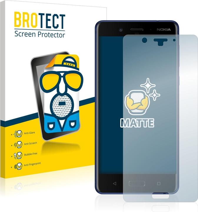 Image du produit BROTECT Film de protection antireflet Protection d'écran mat (2 pièce(s), Nokia 8)