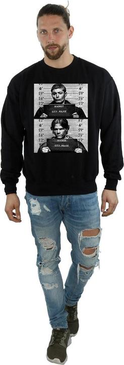Actual product image Supernatural Mens Winchester Mugshots Sweatshirt (XXL)