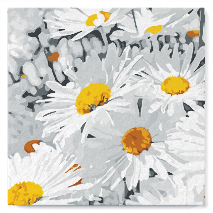 Produktbild Figured'Art Mini Malen nach Zahlen mit Rahmen - Hübsche Gänseblümchen