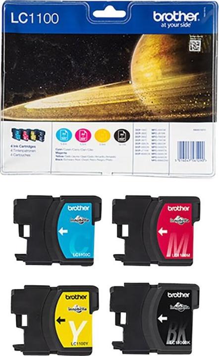 Actual product image Brother LC-1100VALBP Value Pack (M, FC, Y, C)