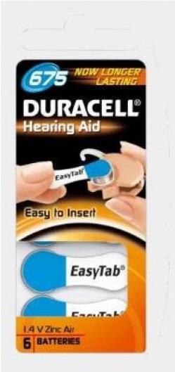 Produktbild Duracell Hörgerätebatterie Activair 675 (6 Stk., 675, 630 mAh)