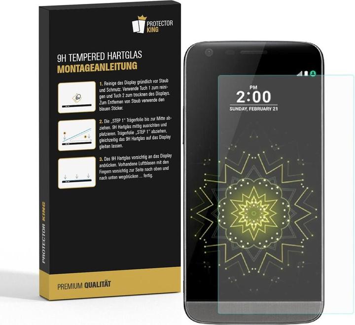 Produktbild Protectorking 6x echtes Tempered 9H Panzerhartglas 3D KLAR (6 Stück, LG G5)