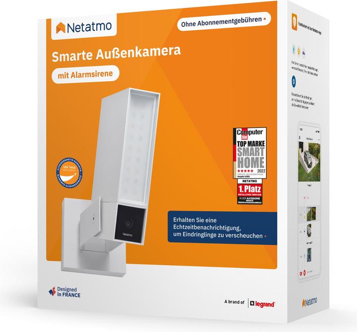 Image du produit Netatmo Caméra extérieure intelligente (Presence) avec sirène (1920 x 1080 Pixels)