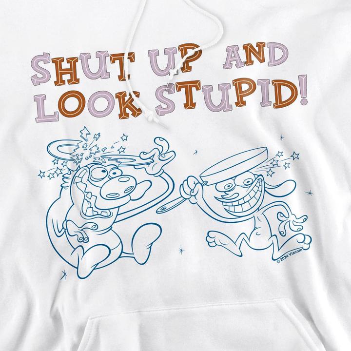 Immagine prodotto Ren & Stimpy Shut Up And Look Stupid! Felpa con Cappuccio Uomo (M)