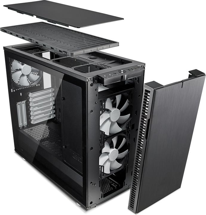 Produktbild Fractal Define R6 Black Tempered Glass (ATX)