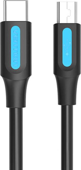 Actual product image Vention USB-C 2.0 to Mini-B 2A cable 1m COWBF black (1 m, USB 2.0)