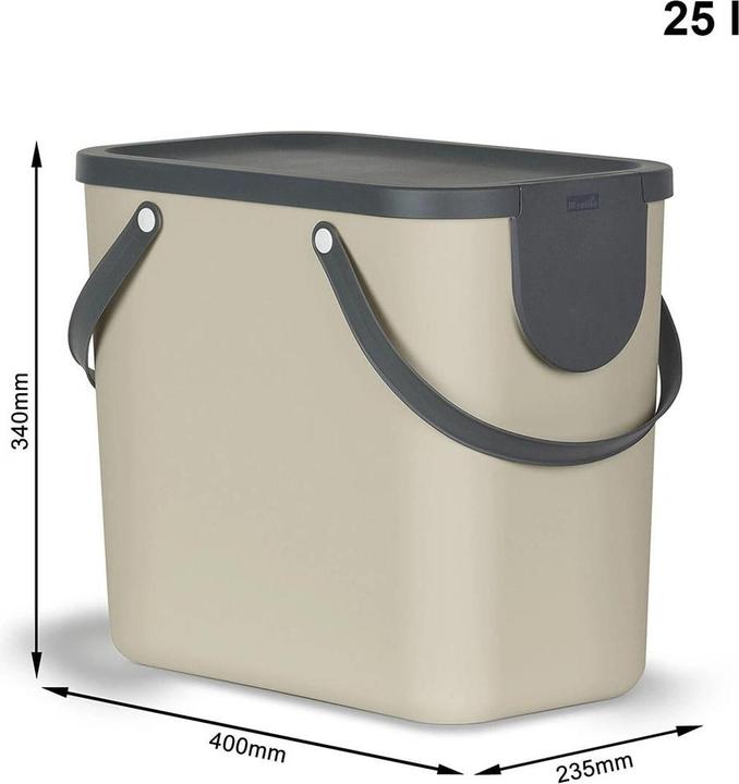 Image du produit Rotho Bac de recyclage Albula 126 l, Multicolore (74 l)