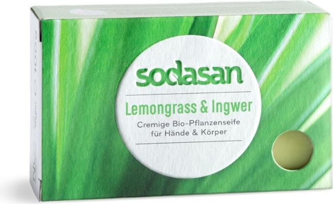 Sodasan Pflegeseife Cream Lemongras Bio (Handseifenspender)