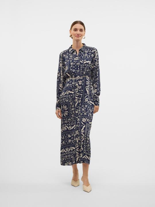 Actual product image Vero Moda VMGIDDE Langes Kleid Hemdblusenkleid (S)