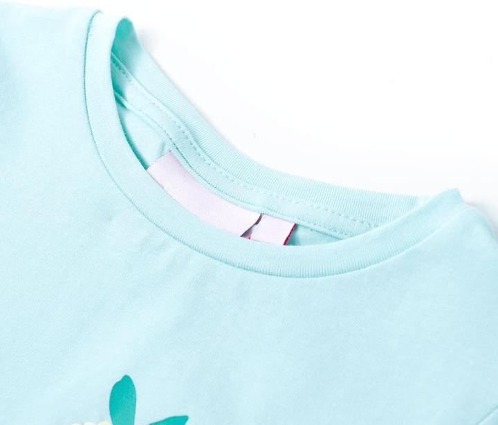 Immagine prodotto VidaXL T-shirt da bambino azzurro 140,Materiale: 95 % cotone. 5 (140)