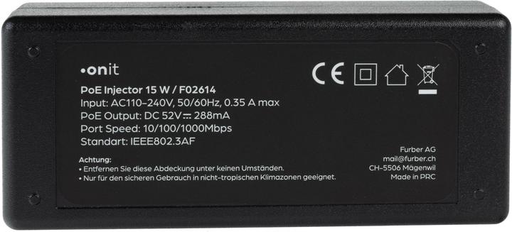 Image du produit Onit Injecteur PoE 15 W (802.3af (PoE), 15 W)