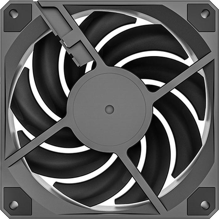 Actual product image Montech Metal120 PWM fan - 120 mm, black (120 mm, 1 x)