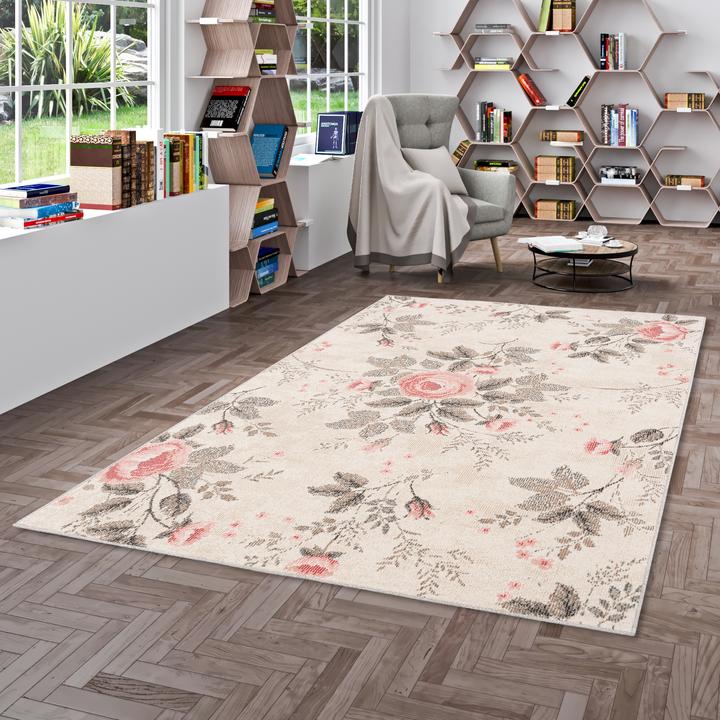 Produktbild Pergamon In- und Outdoor Teppich Lagos Blumen (200 x 290 cm)