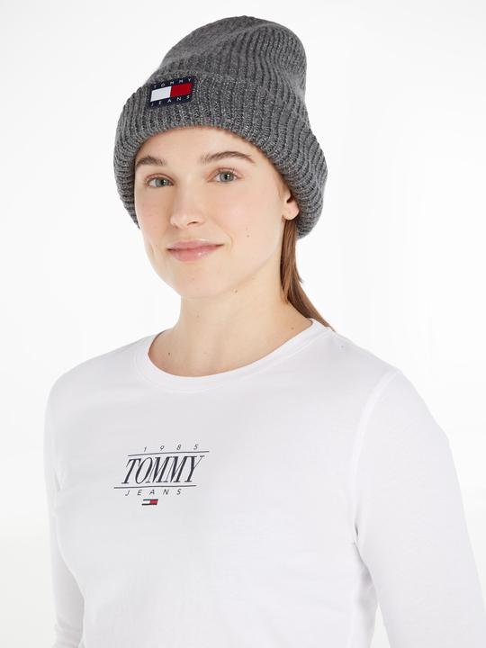 Actual product image Tommy Hilfiger TJW Soft Beanie Dames Muts - Grijs - One Size