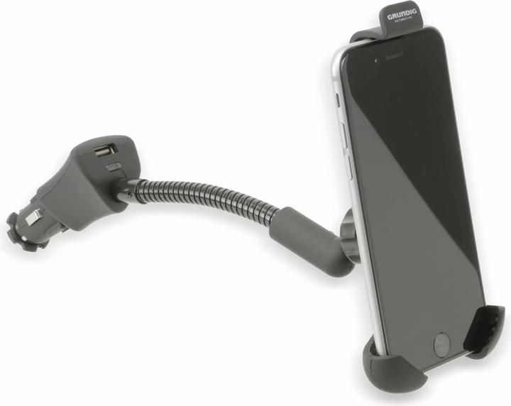 Produktbild Grundig Smartphonehalter KFZ-Lader, schwarz