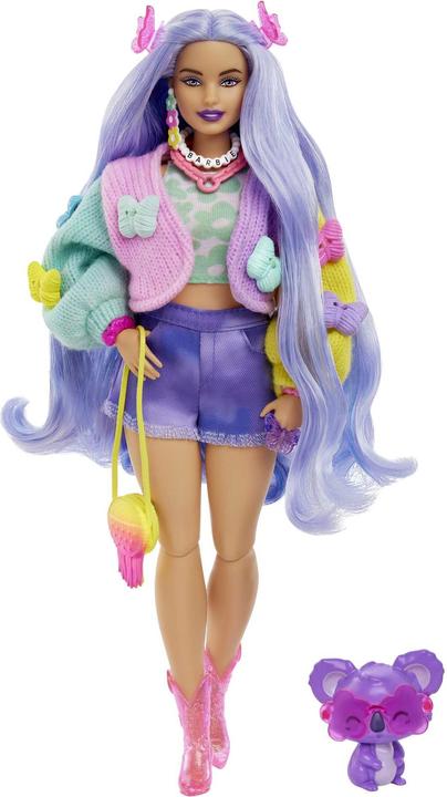 Produktbild Barbie Extra Doll 20 - Lavender Hair/Butterfly Clips
