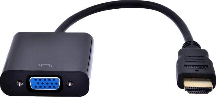 Produktbild JTI HDMI-auf-VGA-Adapter - Schwarz (VGA, 18 cm)