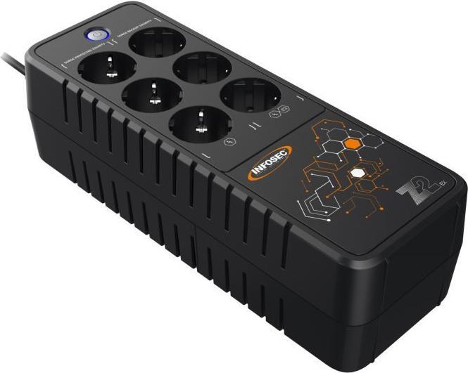 Actual product image Infosec compatible Z2 EX 1000 (1000 VA, 500 W, Online double converter UPS)