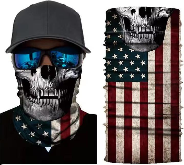 Produktbild Cbx Schlauchschal, Bandana für Erwachsene mit Motiv, für Halloween, Motorradfahren, etc.