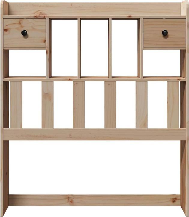 Produktbild VidaXL Kopfteil Bettkopfteil Betthaupt mit Stauraum Wachsbraun 200cm Massivholz