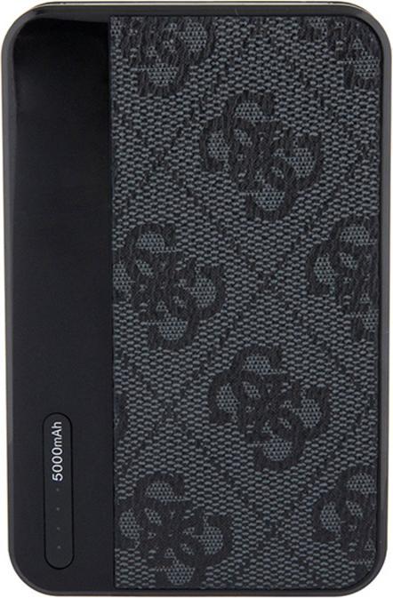 Produktbild Guess Powerbank 15W GUPB5LP4GEGK 5000mAh czarny/black 4G Leather Metal Logo (5000 mAh, 15 W)