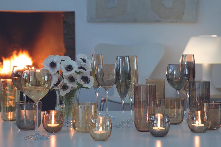 Actual product image LSA Set of 4 polka wine glass 400ml - metal assorted (40 cl, 4 Glasses, Wine glasses set)
