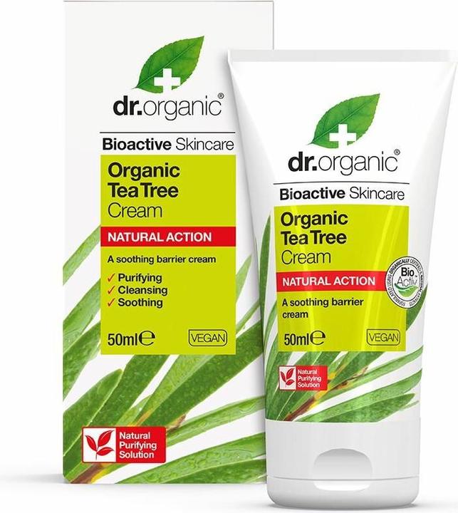 Image du produit Dr. Organic Crème à l'arbre à thé Dr. Bio 50ml (Crème pour le corps, 50 ml)