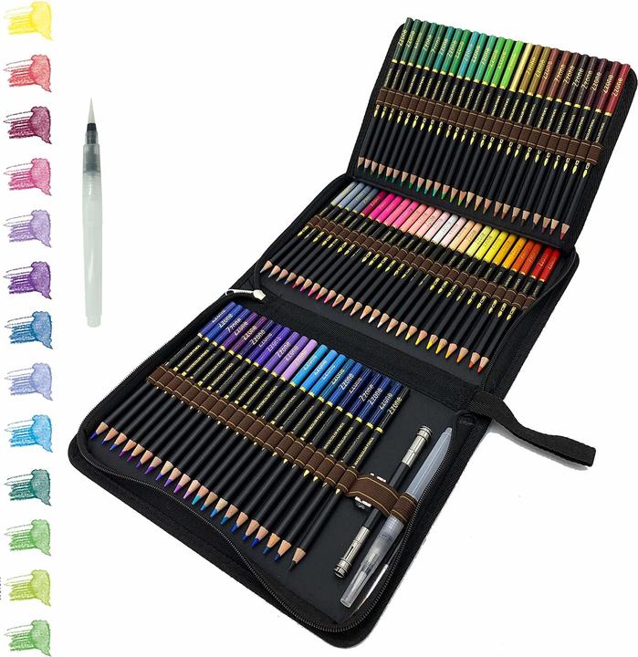 Immagine prodotto tvfly Set di matite acquerellabili (Multicolore, 72 x)