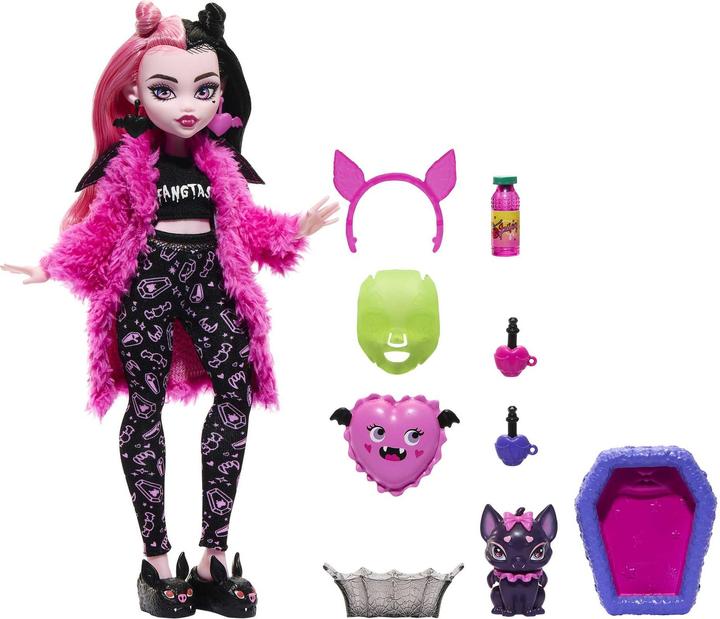 Produktbild Monster High Draculaura, Schaurig schöne Pyjamaparty