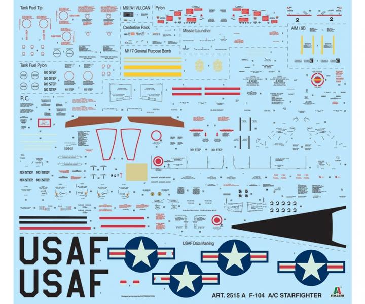 Actual product image 1:32 F-104 A/C Starfighter