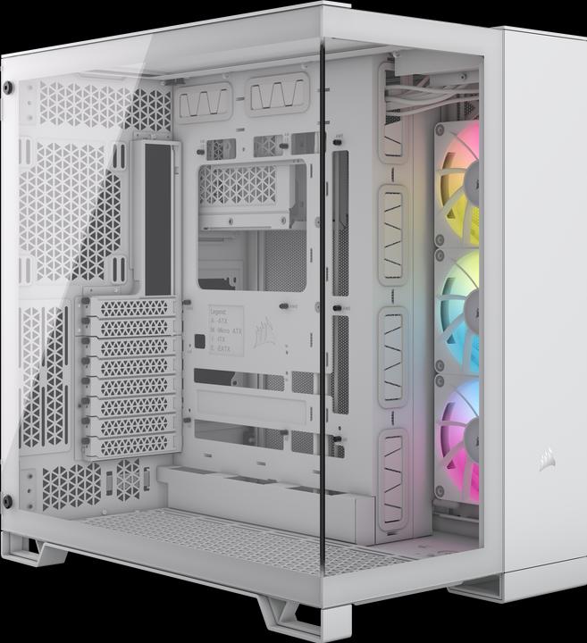 Actual product image Corsair Case iCUE 6500X RGB Midi TG white (mATX, Mini-ITX, ATX)