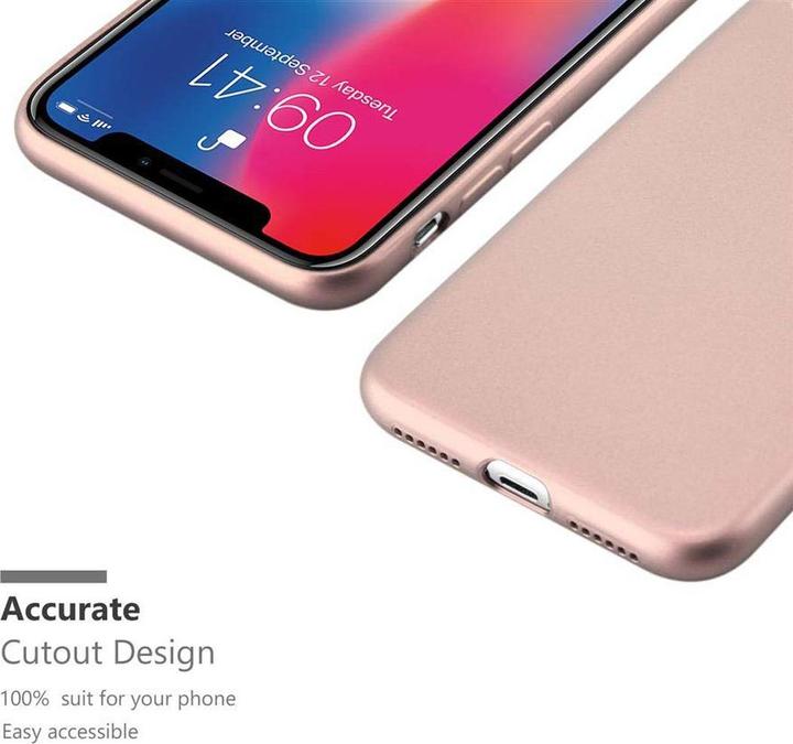 Actual product image Cadorabo TPU Matt Metallic Cover (Apple iPhone X)