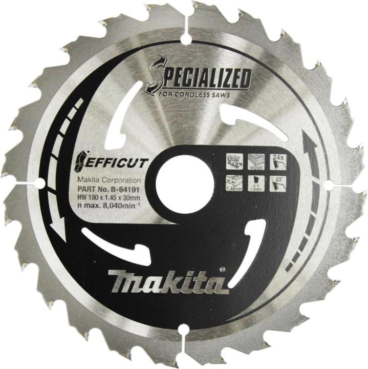 Makita Lama EFFICUT 190x30mmx24 denti