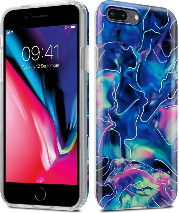 Actual product image Cadorabo IMD TPU Colorful Marble Cover (Apple iPhone 7 Plus, Apple iPhone 7s Plus, Apple iPhone 8 Plus)
