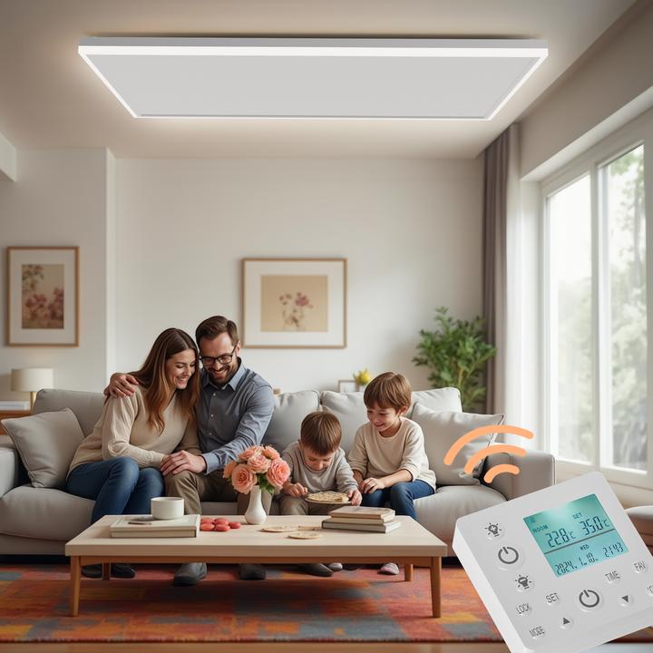 Produktbild Wiltec Infrarot Deckenheizung 660W 108x63x3,5cm Infrarotheizung LED Heizung (660 W)