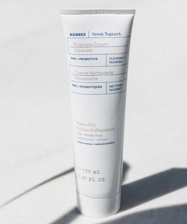 Actual product image Korres Greek Yogurt Foaming Cream Cleanser (Cleaning cloths, 150 ml)
