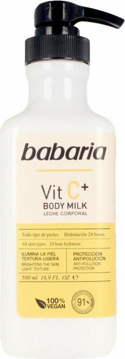 Immagine prodotto Babaria VITAMINA C+ latte per il corpo 100% vegan 500 ml (Latte corpo, 500 ml)