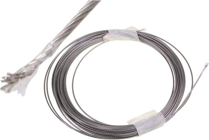 Produktbild Modellbau Lindinger stahlseil 0,7mm nylonummantelt 100lfm natur, 29,2kg maximale zugkraft natur, 29,2kg maximale zugkraf