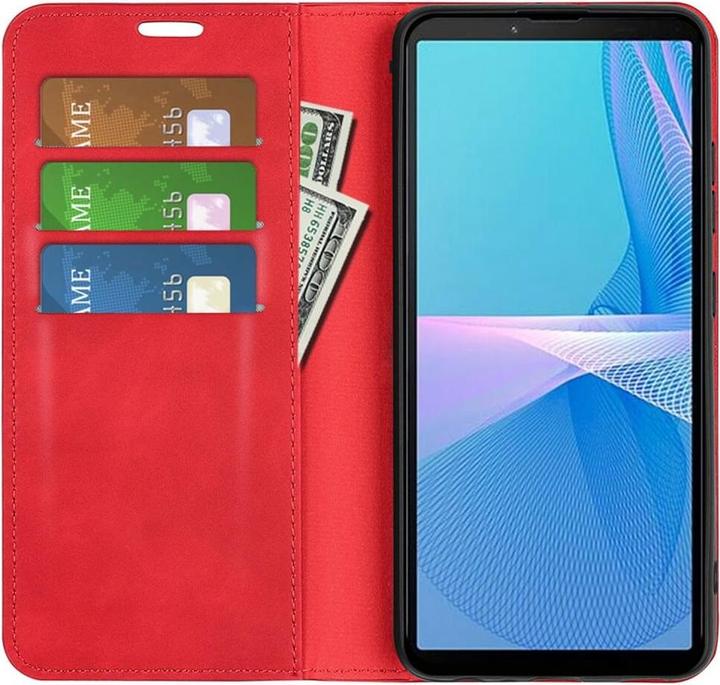 Produktbild Cover-Discount Sony Xperia 10 IV - Stand Flip Case Hülle rot (Sony Xperia 10 IV)