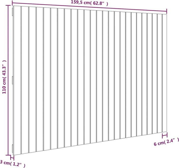 Image du produit VidaXL Chloé (159.5 x 3 x 110 cm)