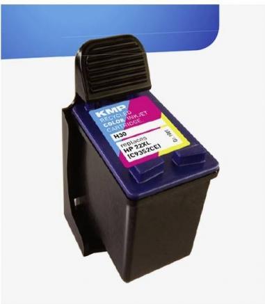 Actual product image KMP Tinte replaces HP22XL (C9352CE) (M, C, Y)