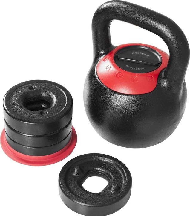 Produktbild Gorilla Sports Kettlebell verstellbar (4 x 2 kg)