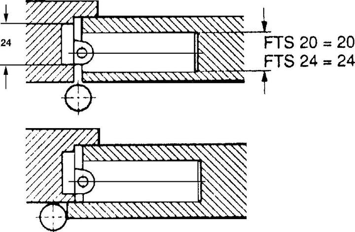 Image du produit G-U Ferme-porte à feuillure GU FTS (Porte de chambre, Porte en bois, Porte-fenêtre, Intérieur)