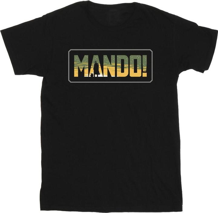 Star Wars The Mandalorian Mando Cutout TShirt (L)