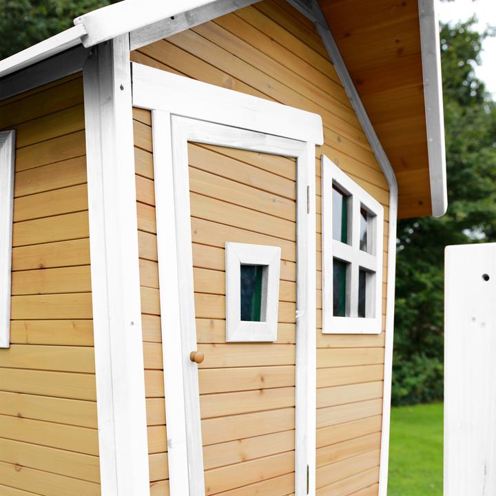 Immagine prodotto Axi Robin Playhouse marrone/bianco - scivolo blu