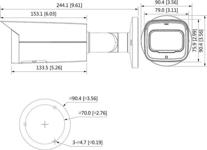 Image du produit Dahua Technology Lite DH-IPC-HFW2431T-ZS-S2 - Caméra de sécurité IP - intérieur et extérieur - V (2688 x 1520 pixels)