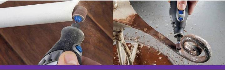 Actual product image Dremel EZ SpeedClic grinding mandrel and abrasive belt (60, 120)