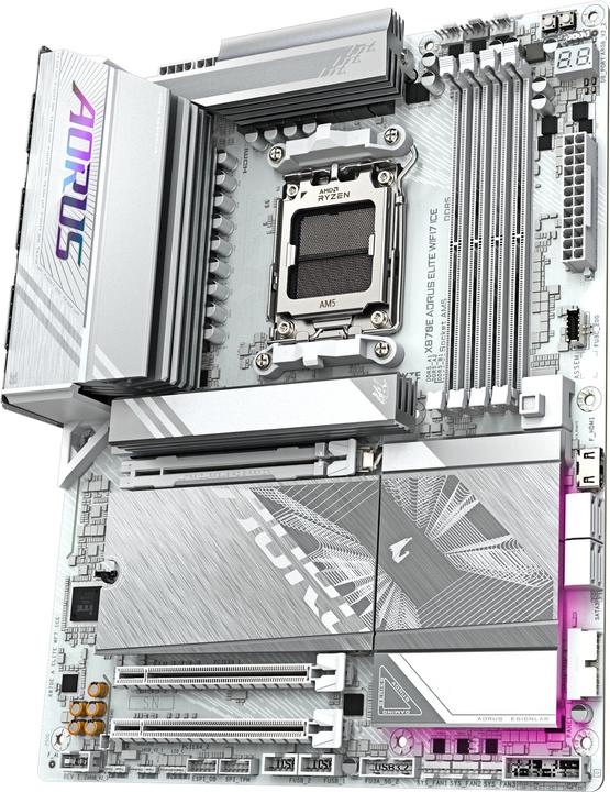 Produktbild Gigabyte X870E AORUS Elite WIFI7 ICE (AM5, AMD X870E, ATX)