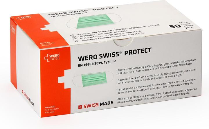 Immagine prodotto Wero Swiss Igienemaske proteggere (Tipo IIR, 50 x)