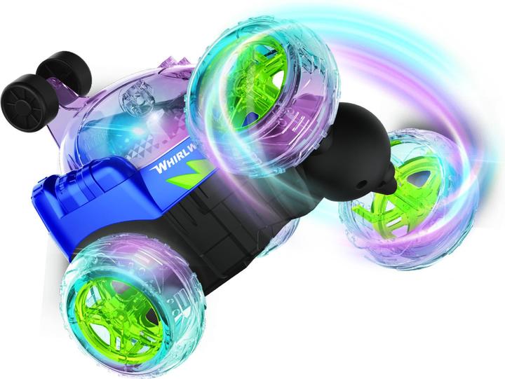 Actual product image Hama Crazy Tumbler - stunt car R/C w/light 2.4GHz - Blue (534446)